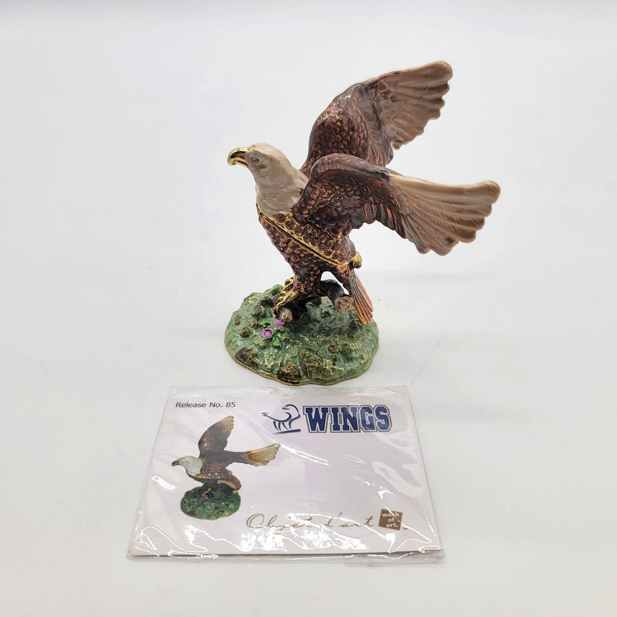 Objet D' Art Wings Eagle Bird Trinket Box No. 85