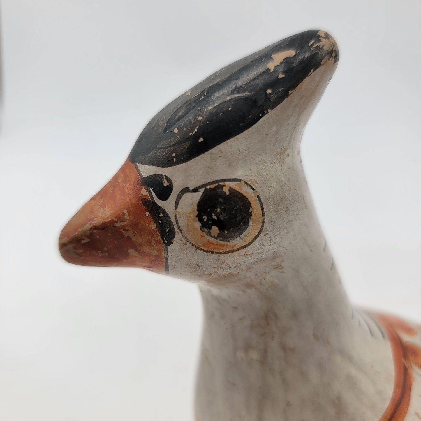 Vintage Tonala Folk Art Pottery Quail Bird Sculpture