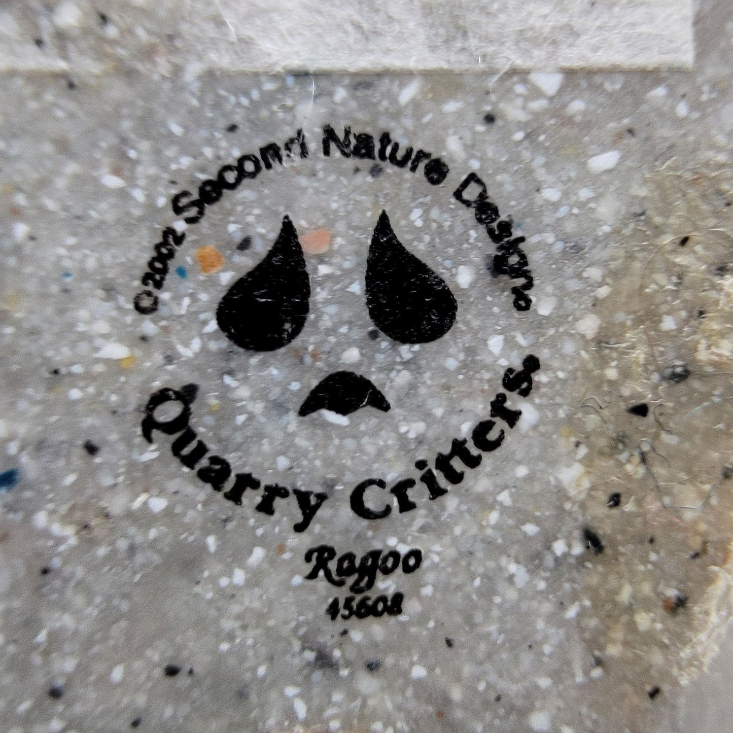 Vintage 2002 Quarry Critters Ragoo Raccoon Sculpture