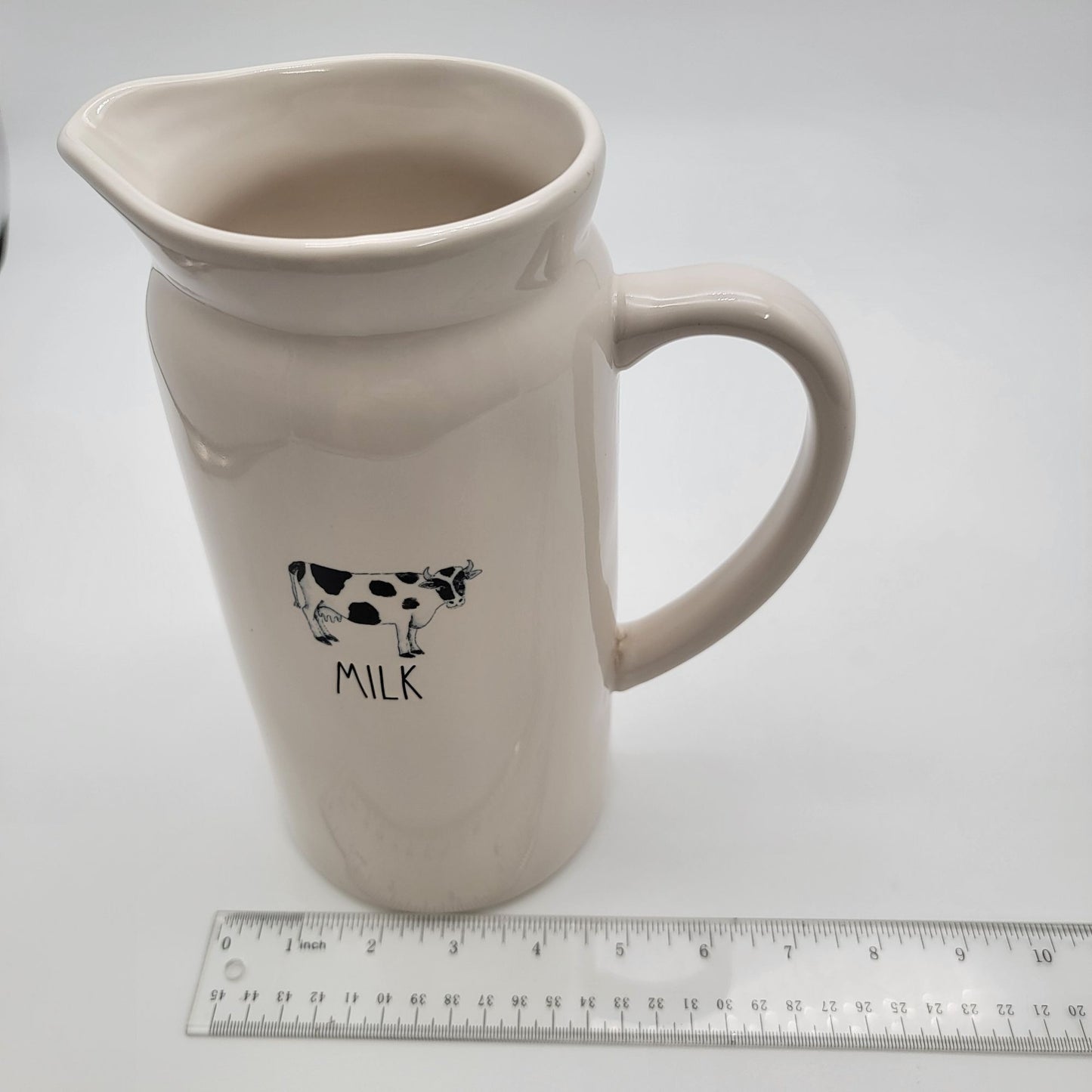 Retired Rae Dunn Farmline Cow Artisan Collection Milk Pitcher
