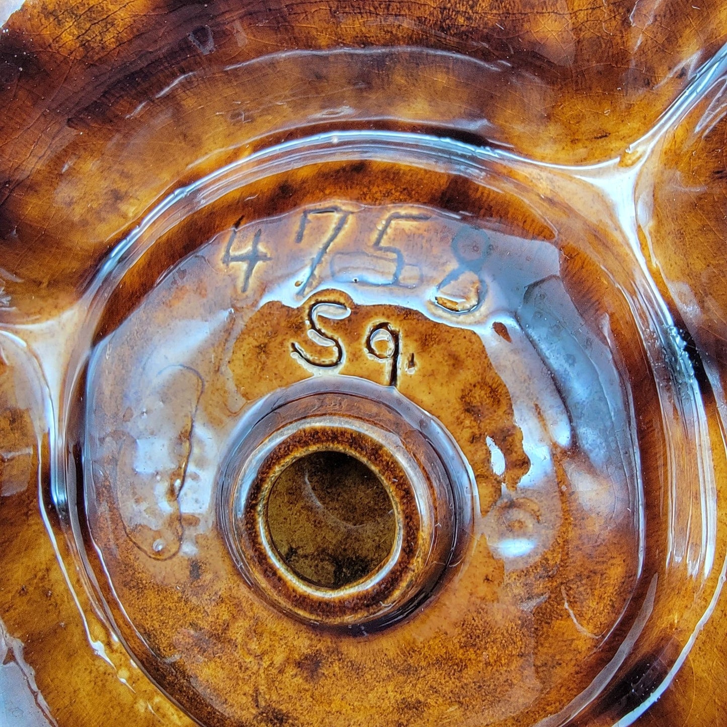 Vintage 1959 Holland Mold Pottery Leaf Chip And Dip Dish
