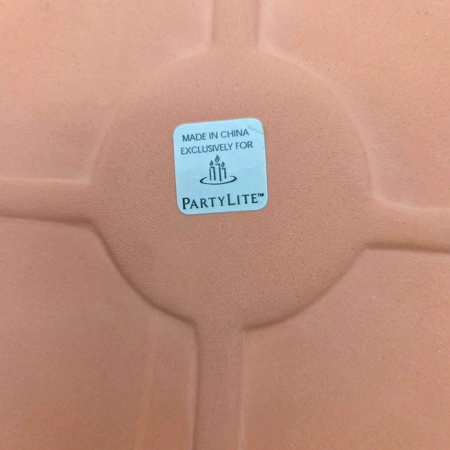 Vintage PartyLite Terra Cotta Cat & Bird Luminary Candle Holder