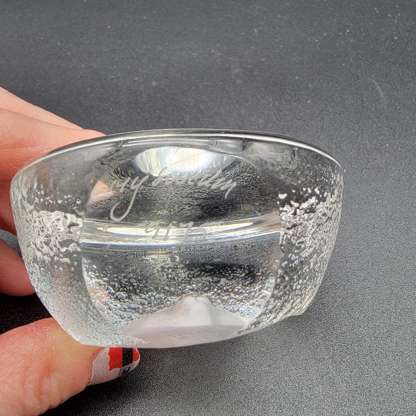 Mats Jonasson Crystal Koala Bear Paperweight SignedMJ Sweden 9175