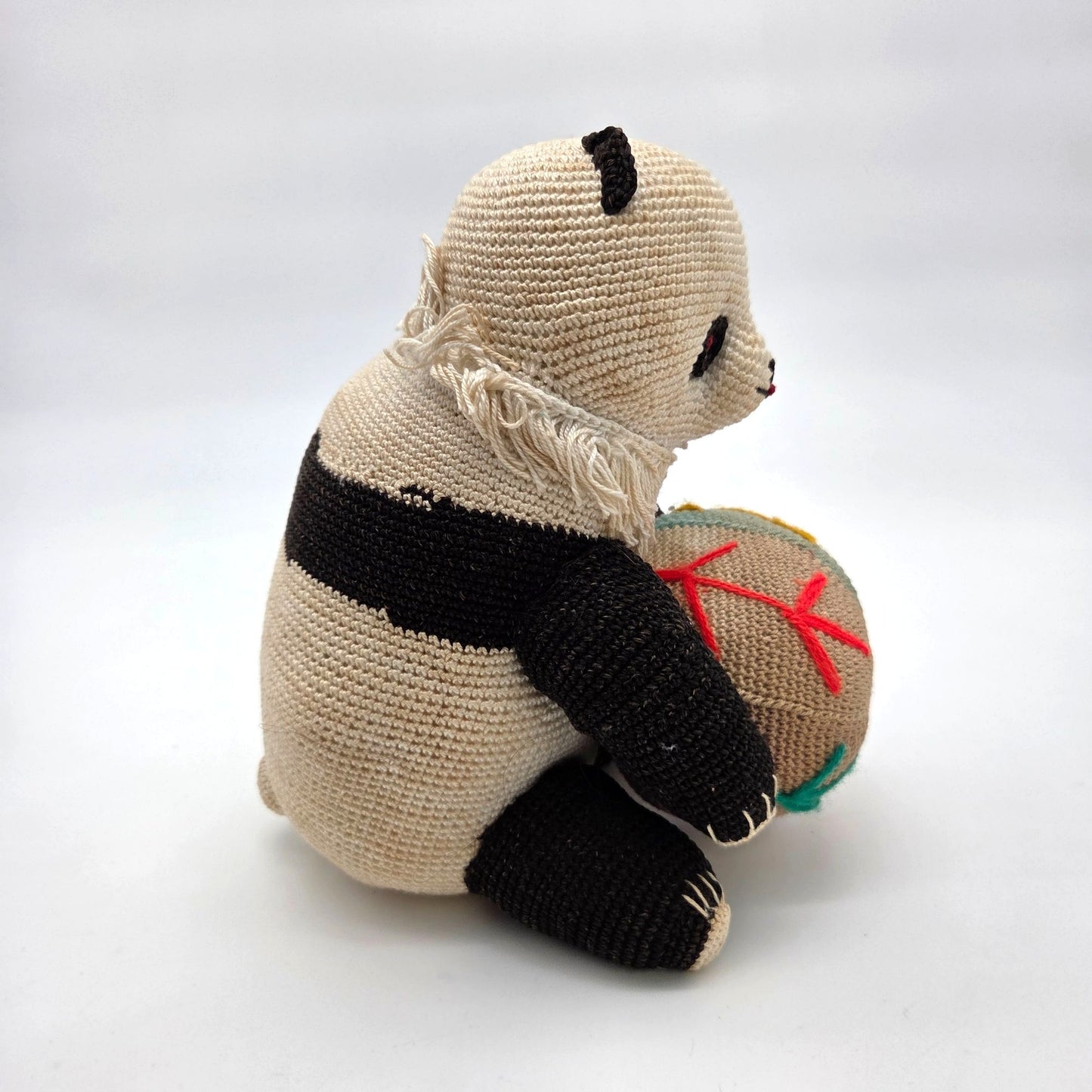 Hand-Crafted Amigurumi Crochet Panda Bear With Ball Plush