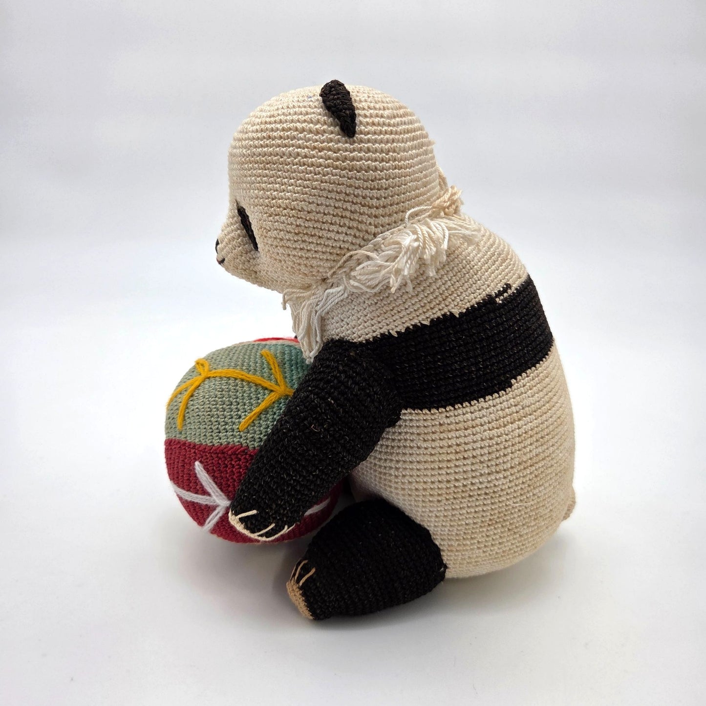 Hand-Crafted Amigurumi Crochet Panda Bear With Ball Plush