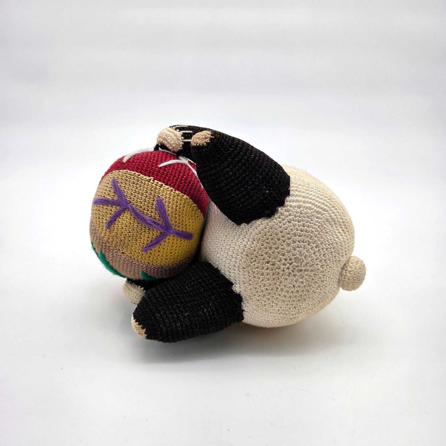 Hand-Crafted Amigurumi Crochet Panda Bear With Ball Plush