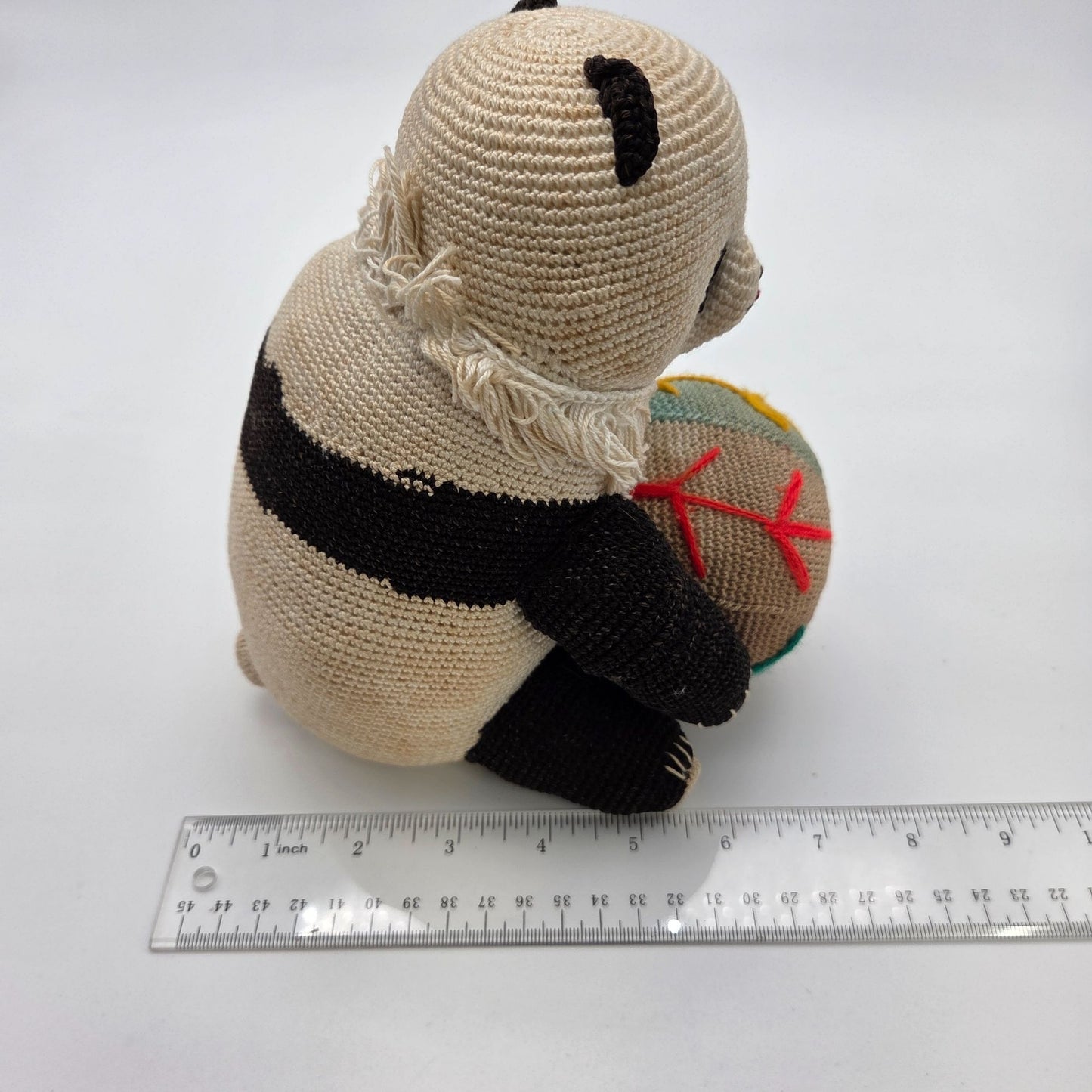 Hand-Crafted Amigurumi Crochet Panda Bear With Ball Plush