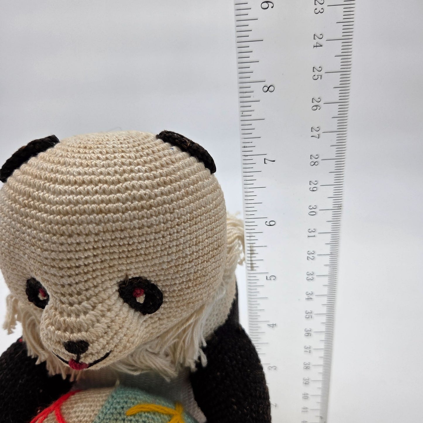 Hand-Crafted Amigurumi Crochet Panda Bear With Ball Plush
