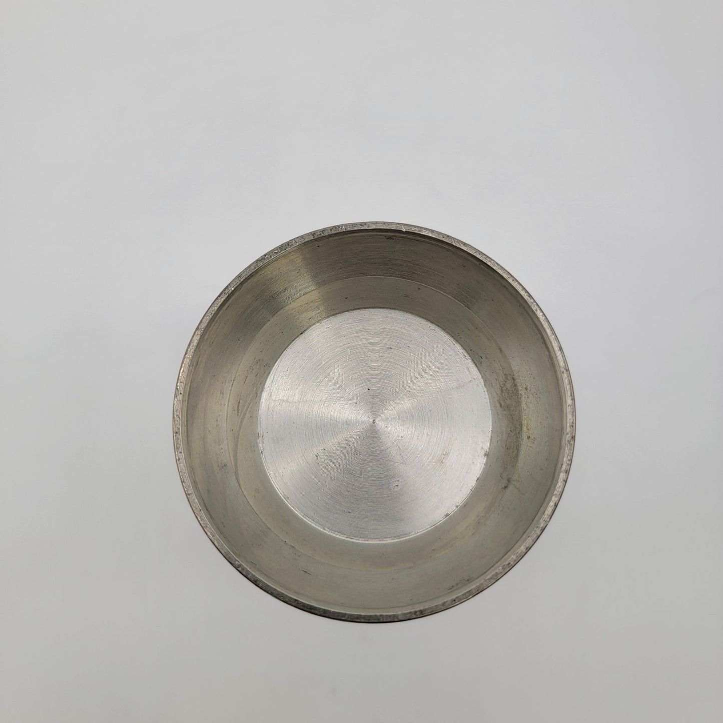 Vintage Pewter Cup With Birds & Bamboo