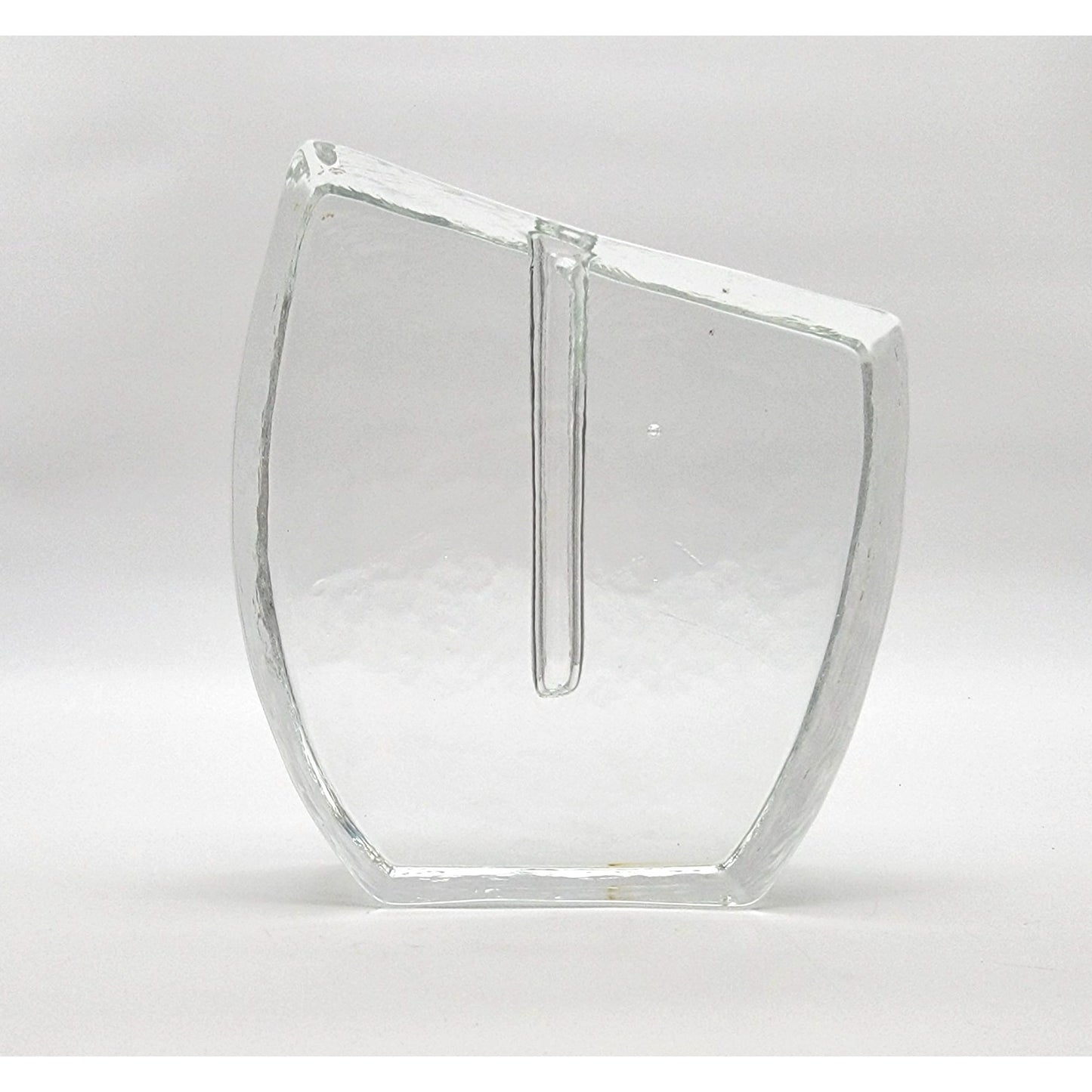Klaus Breit For Wiesenthal Hutte Brutalist Solifleur Glass Vase