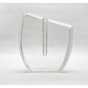 Klaus Breit For Wiesenthal Hutte Brutalist Solifleur Glass Vase