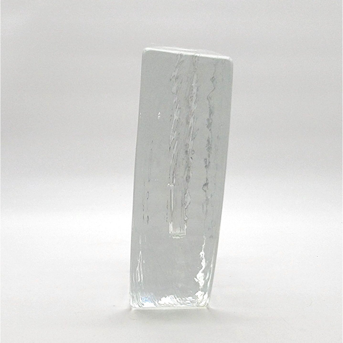 Klaus Breit For Wiesenthal Hutte Brutalist Solifleur Glass Vase