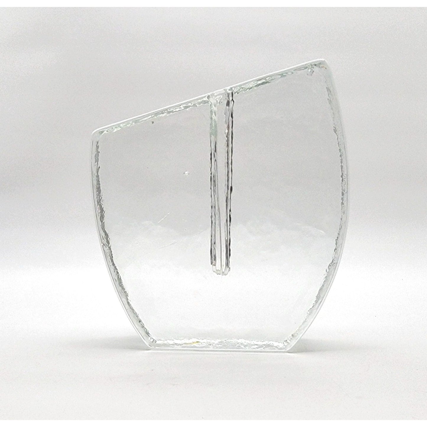 Klaus Breit For Wiesenthal Hutte Brutalist Solifleur Glass Vase