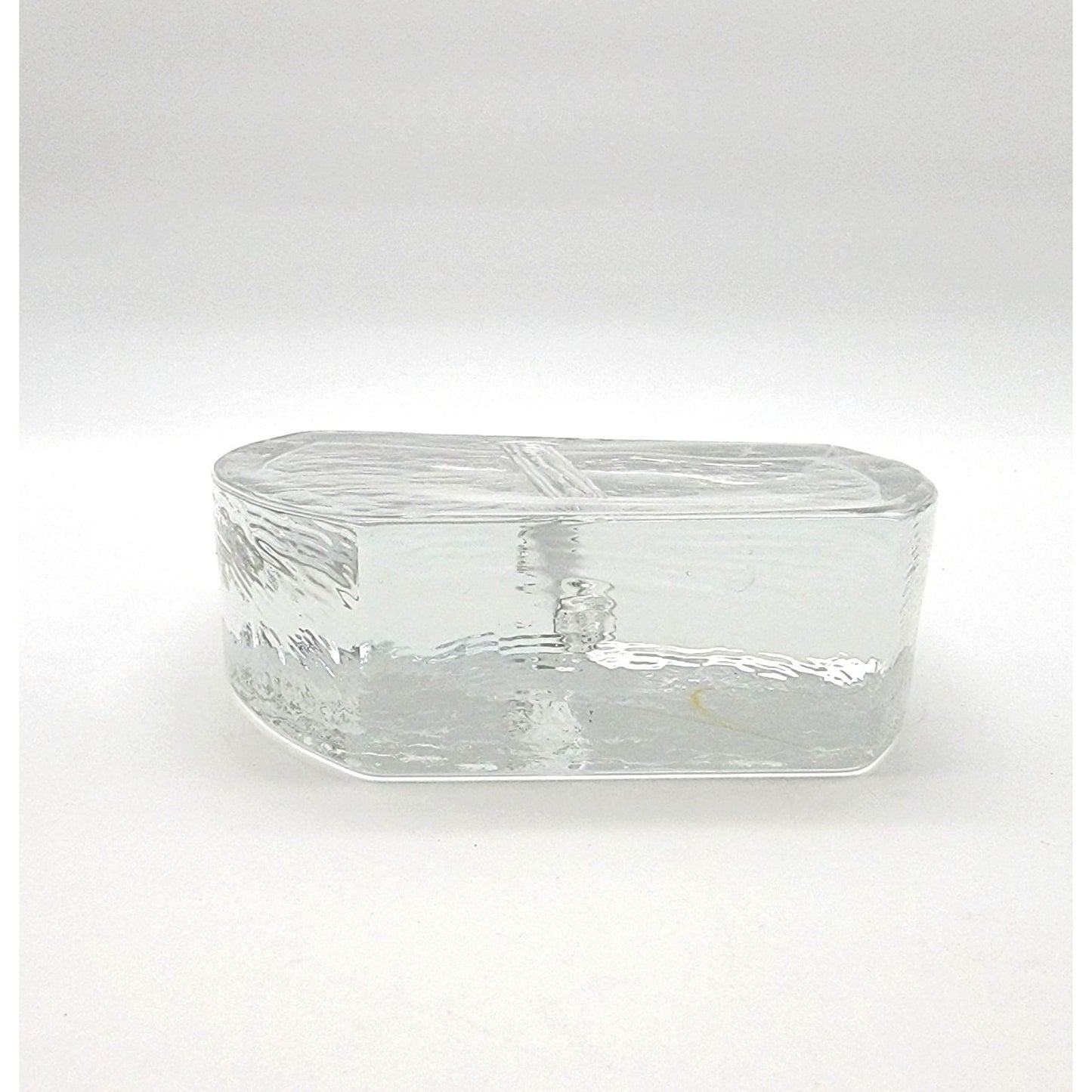 Klaus Breit For Wiesenthal Hutte Brutalist Solifleur Glass Vase