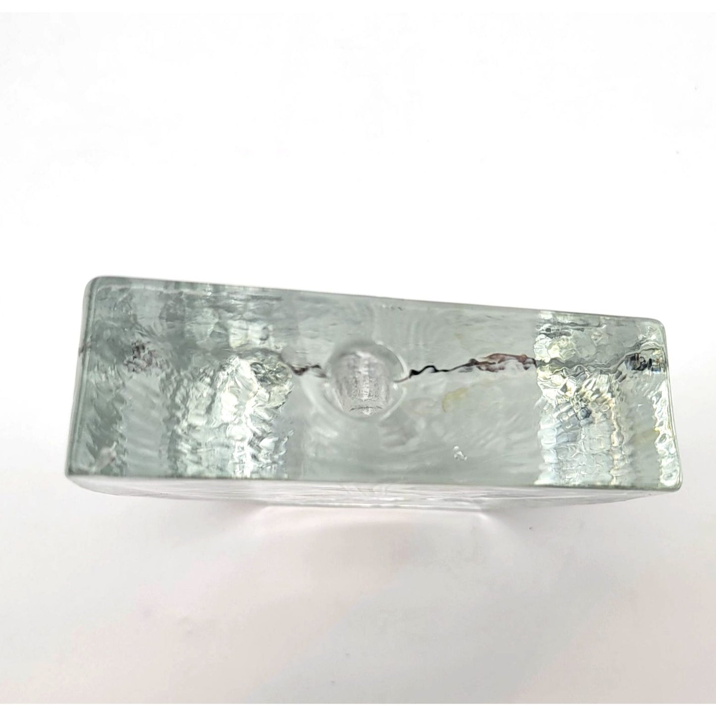 Klaus Breit For Wiesenthal Hutte Brutalist Solifleur Glass Vase