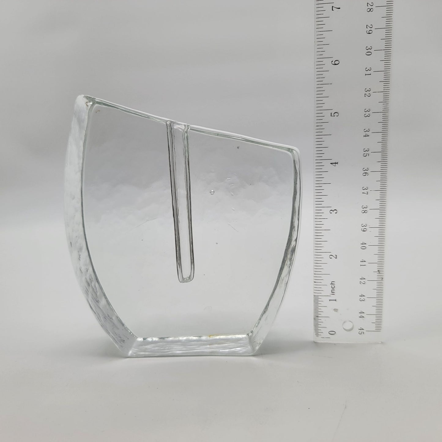 Klaus Breit For Wiesenthal Hutte Brutalist Solifleur Glass Vase