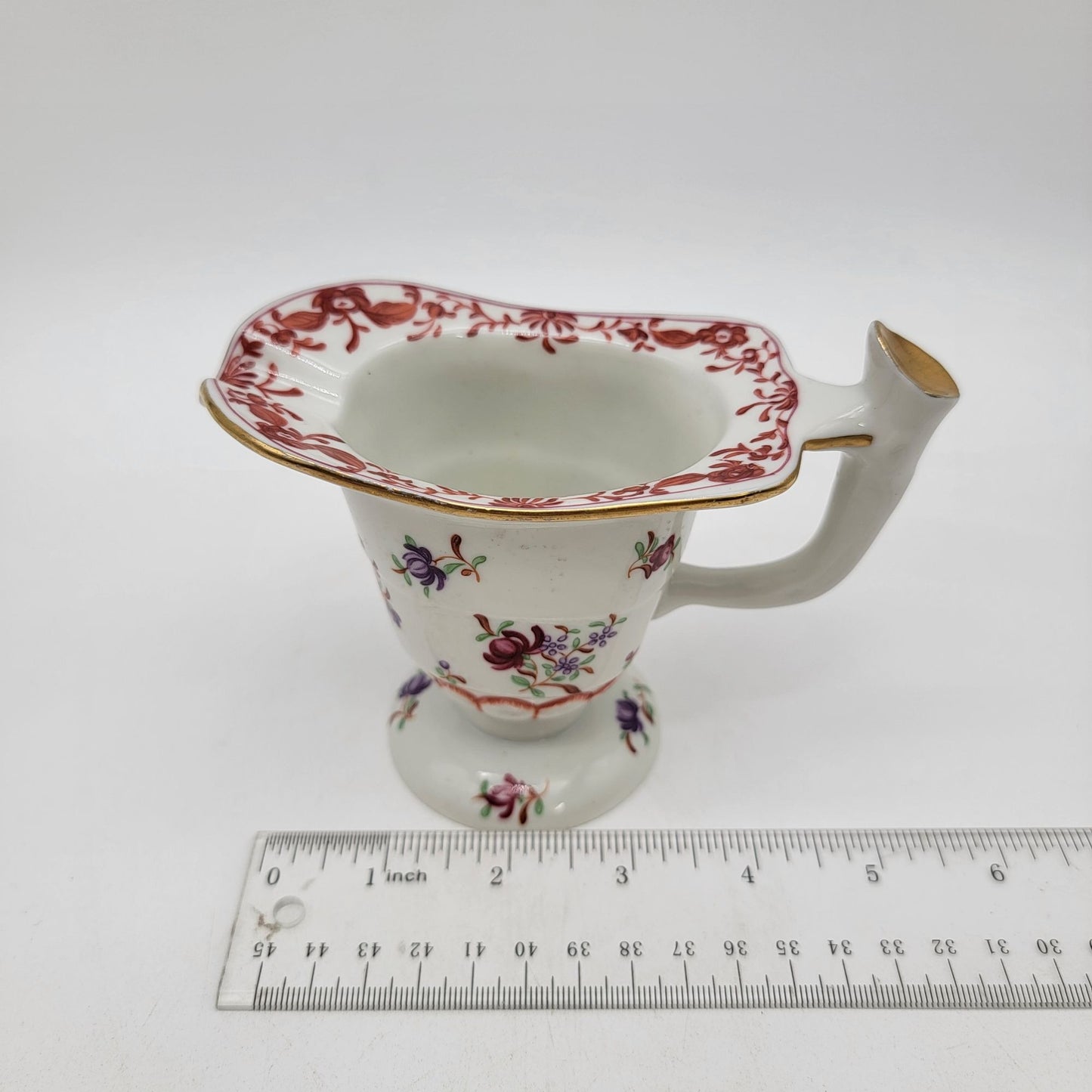 Vintage Franklin Mint  Porcelain Floral Creamer