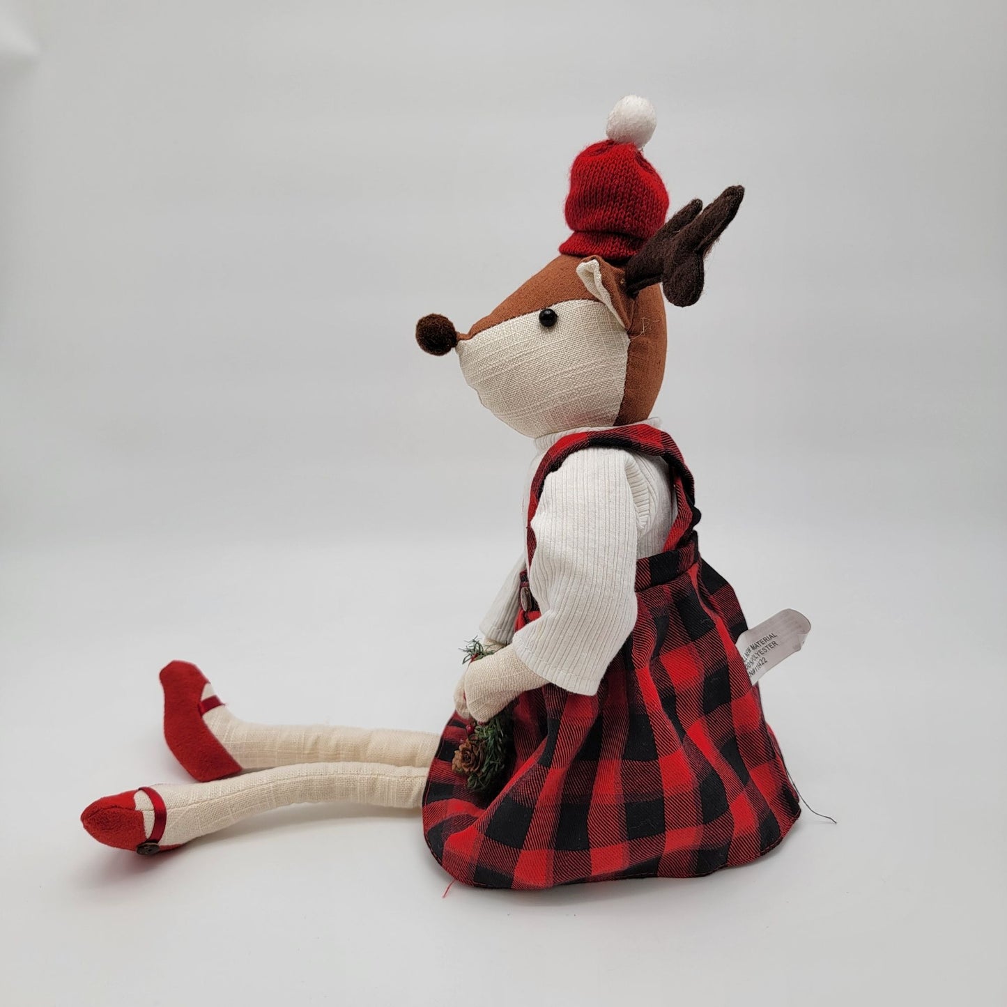 Pier 1 Imports Weighted Reindeer Christmas Decoration