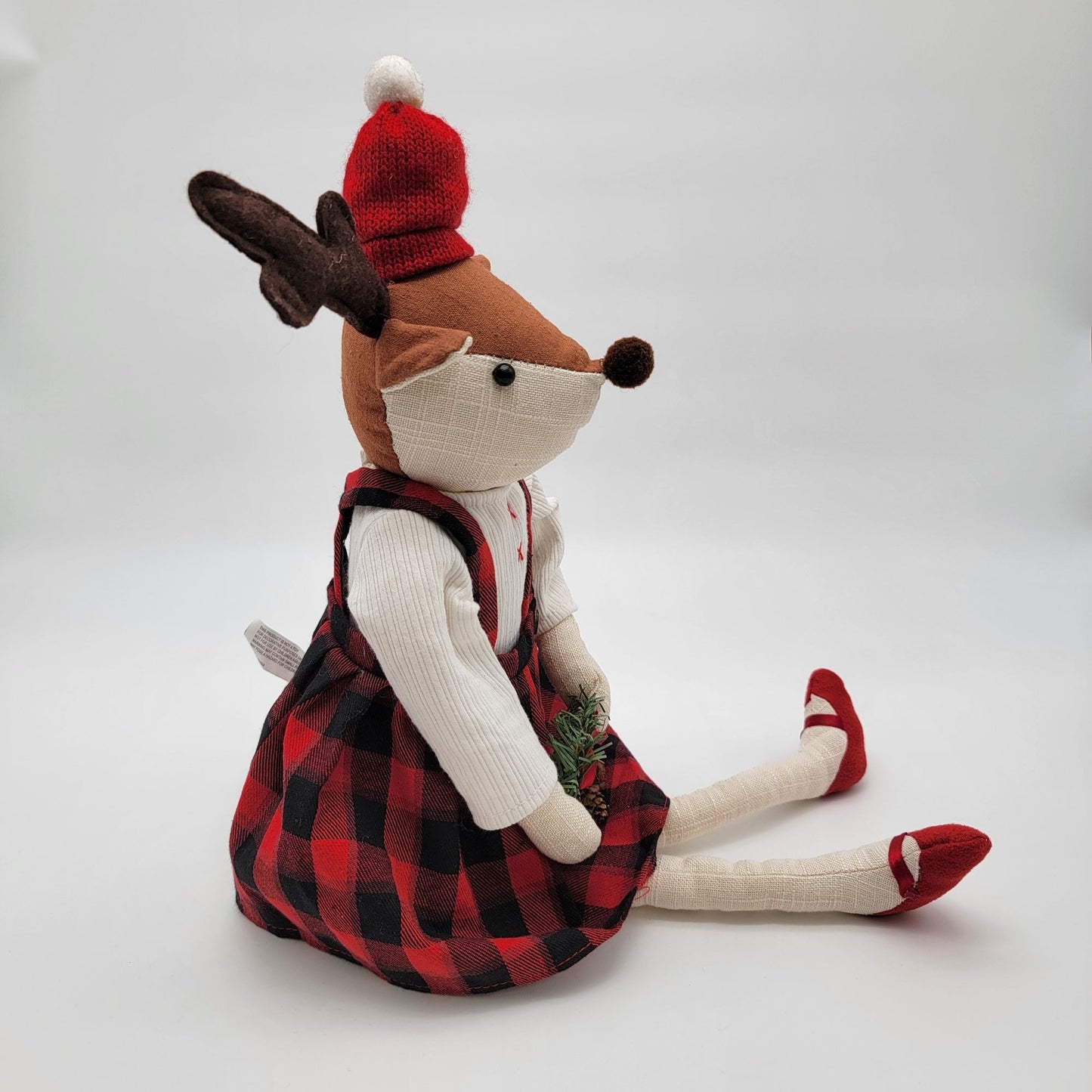 Pier 1 Imports Weighted Reindeer Christmas Decoration
