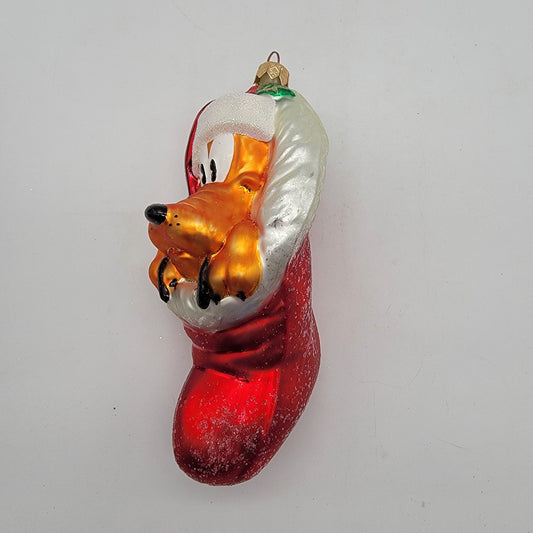 Christopher Radko Disney Pluto Glass Ornament