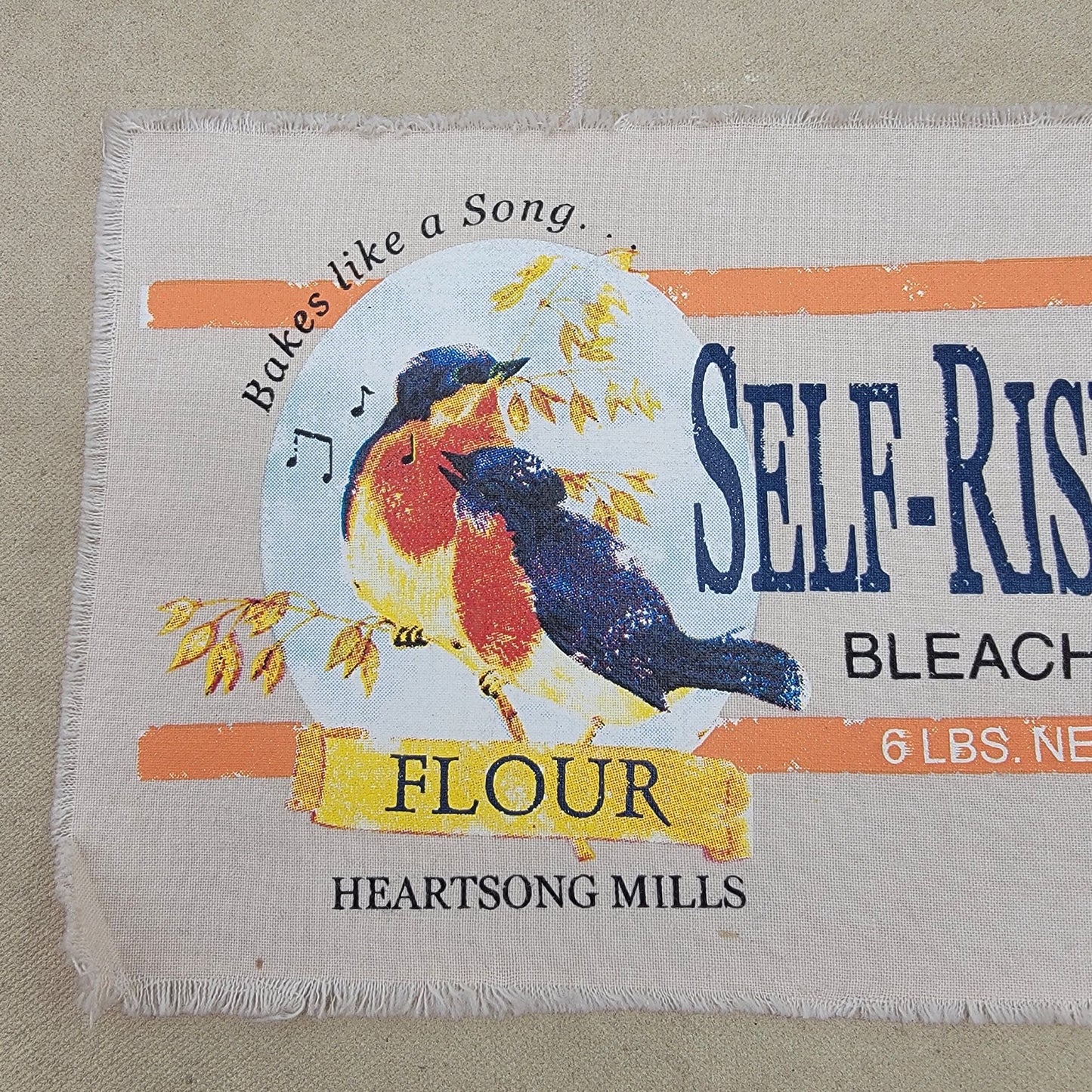 Tender Heart Treasures Heartsong Mills Flour Sack Art Bird
