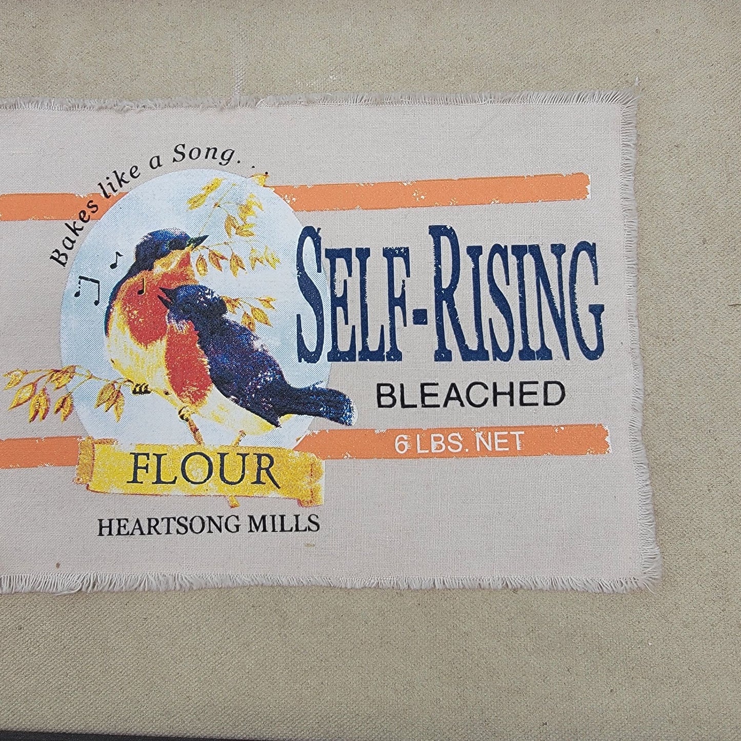 Tender Heart Treasures Heartsong Mills Flour Sack Art Bird