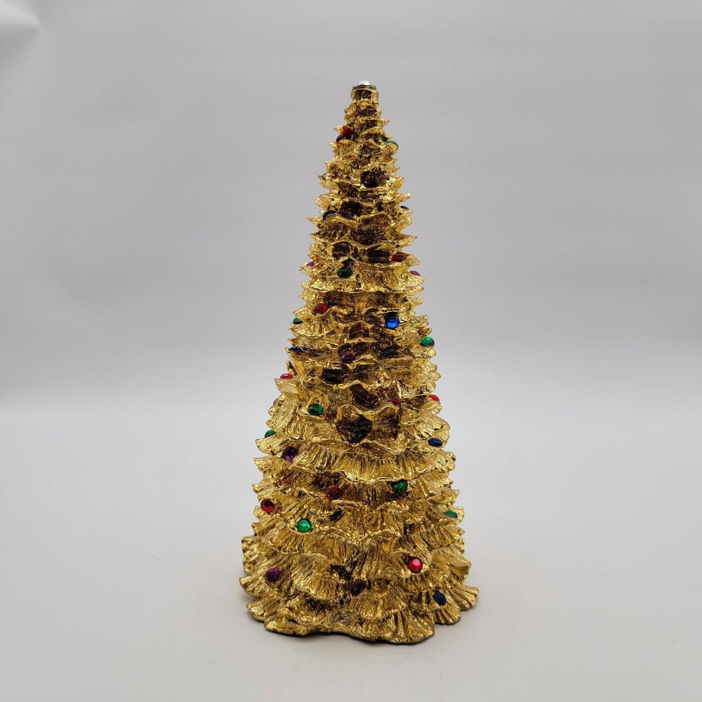 Vintage 1994 Enesco Gold Christmas Tree