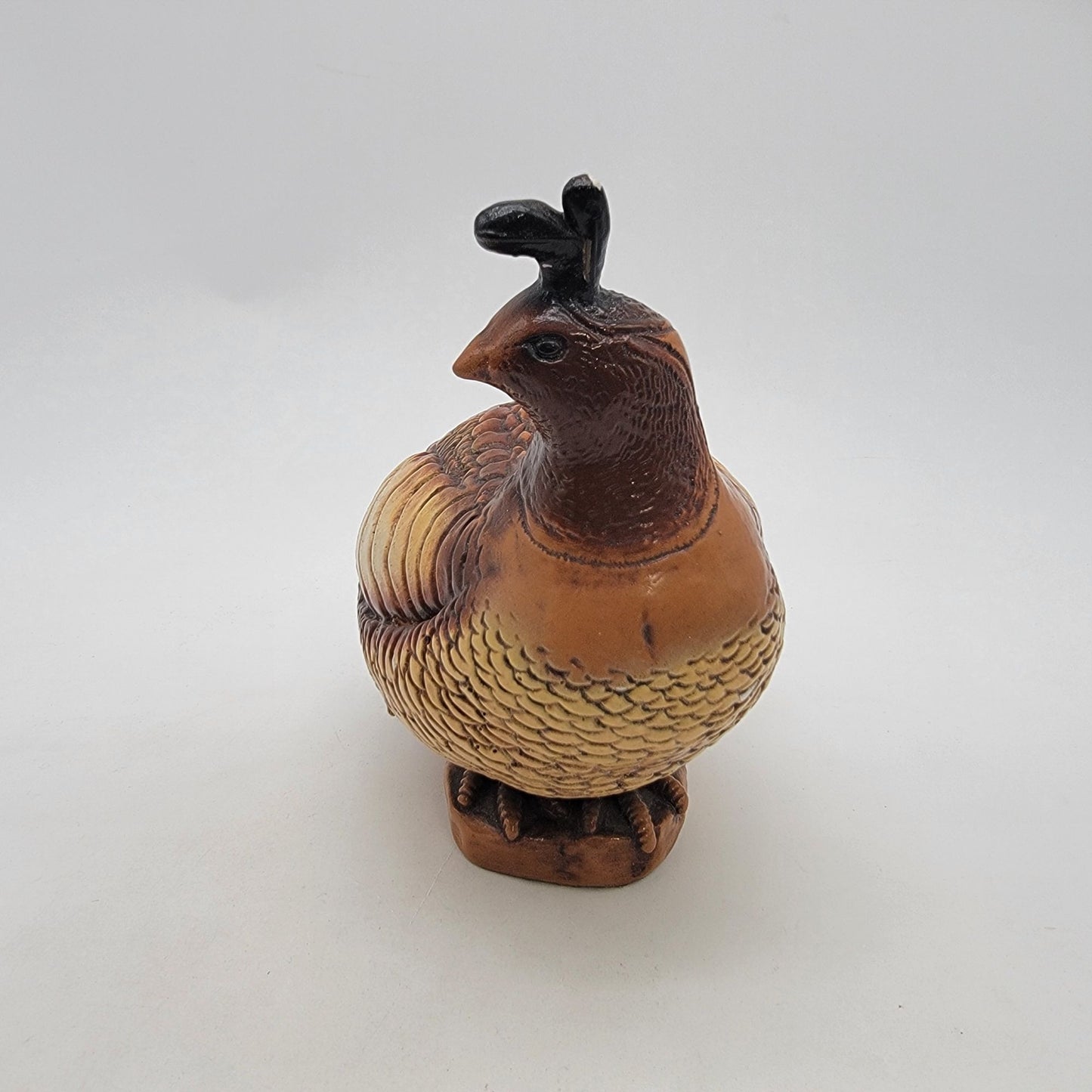 Vintage 1966 Progressive Art Products Set Of 3 Chalkware Quail Bird Sculptures