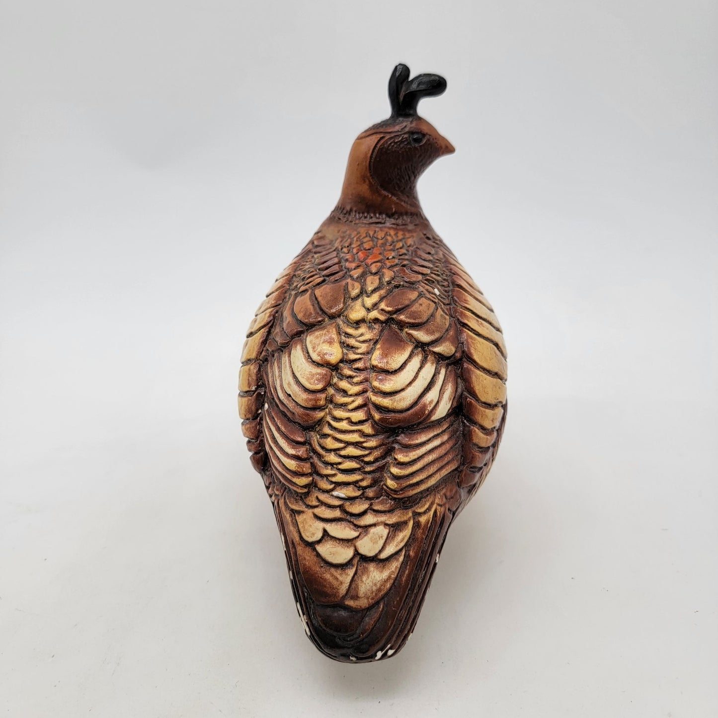 Vintage 1966 Progressive Art Products Set Of 3 Chalkware Quail Bird Sculptures