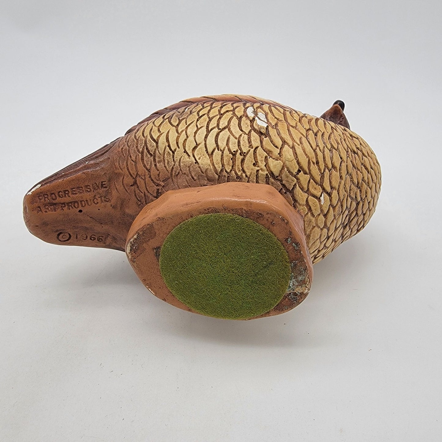 Vintage 1966 Progressive Art Products Set Of 3 Chalkware Quail Bird Sculptures