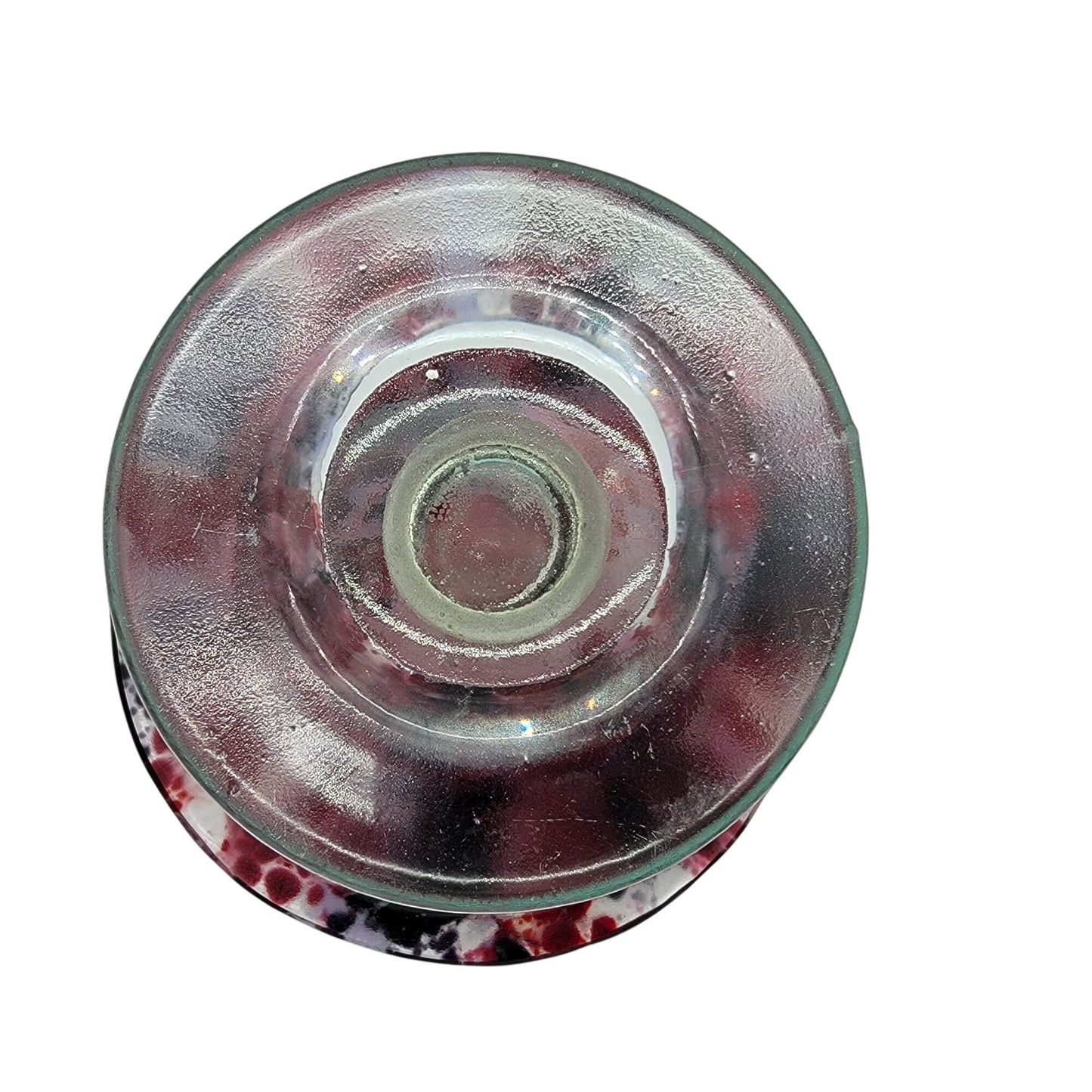 Domsky Glass Compote Signed 2013