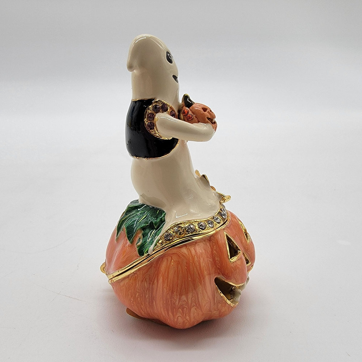 Artform Halloween Ghost Pumpkin Trinket Box