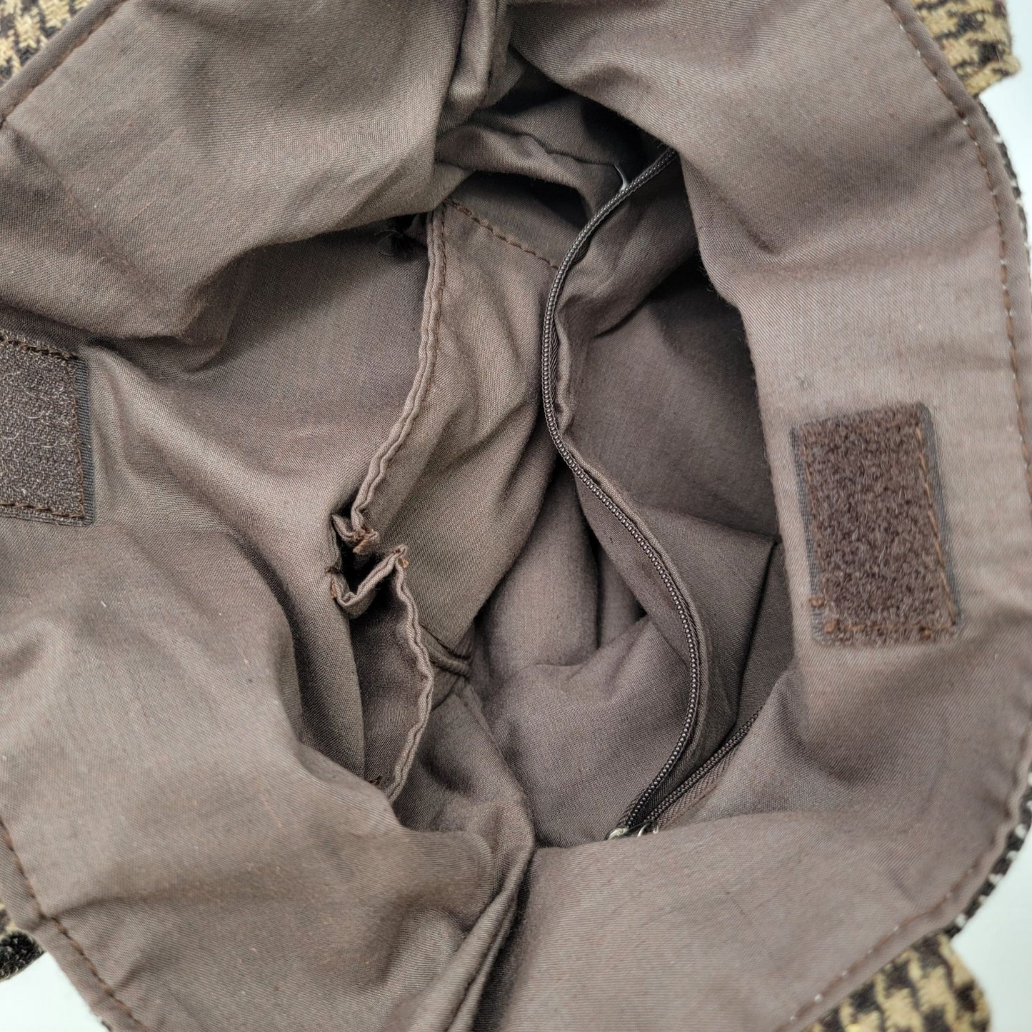 Patchwork Plaid Fabric Handbag With Heart Accent