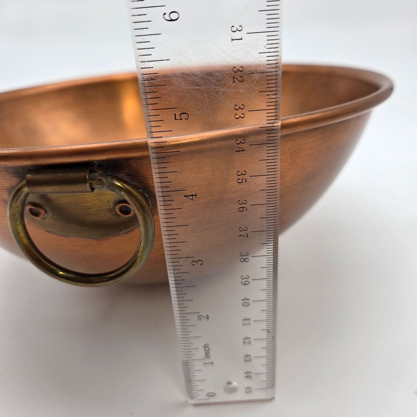 Vintage Atlas Metal Spinning Co Copper Mixing Bowl