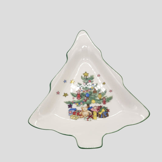 Nikko Japan Happy Holidays Christmas Tree Candy Dish