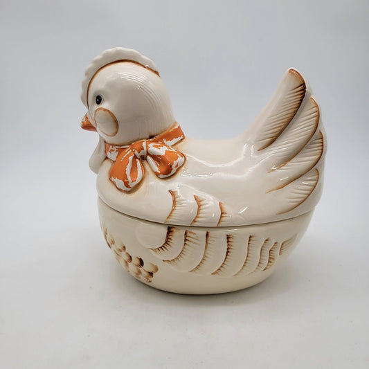 Vintage B&D Japan Chicken Cookie Jar Hand-Painted