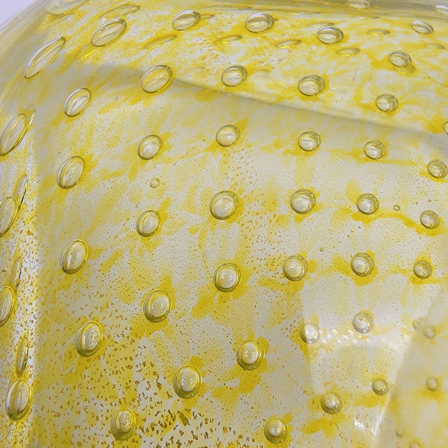 Carlo Scarpa Venini Mid-Century Murano Glass Bullicante Square Bowl