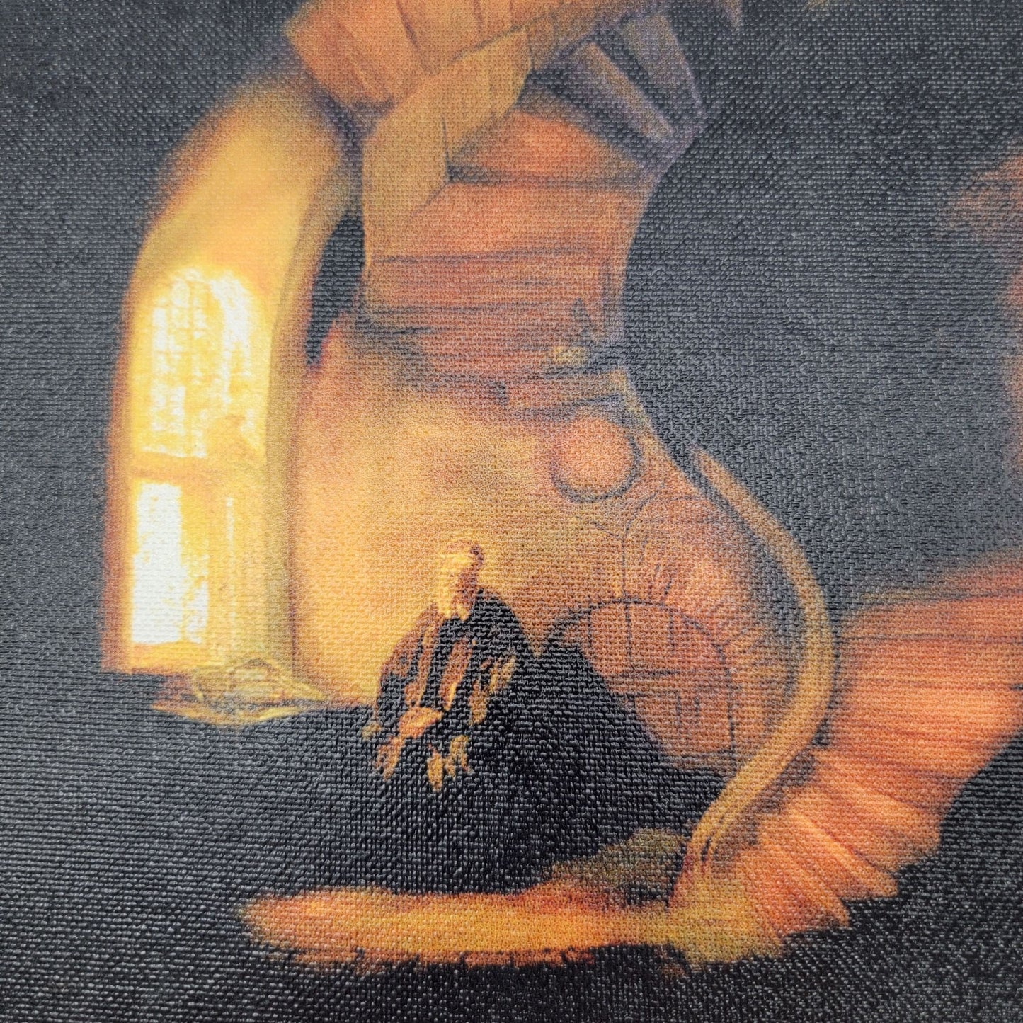 Giclee Print On Canvas Claybord "Philosopher In Meditation" By John Wood 2004