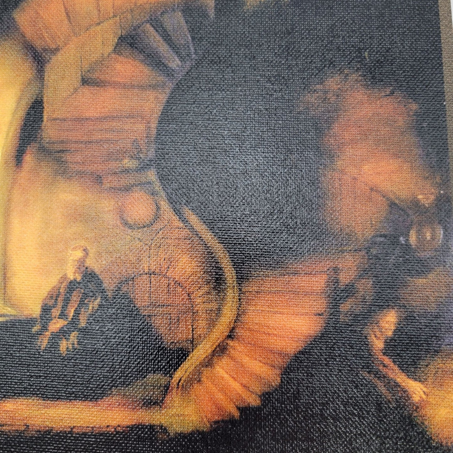 Giclee Print On Canvas Claybord "Philosopher In Meditation" By John Wood 2004