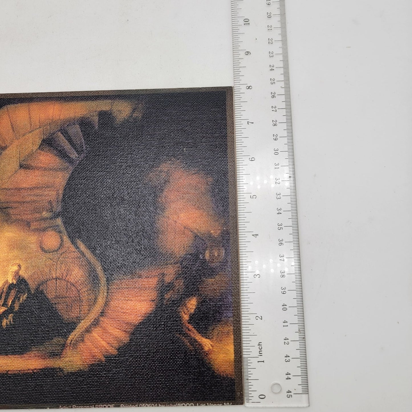 Giclee Print On Canvas Claybord "Philosopher In Meditation" By John Wood 2004