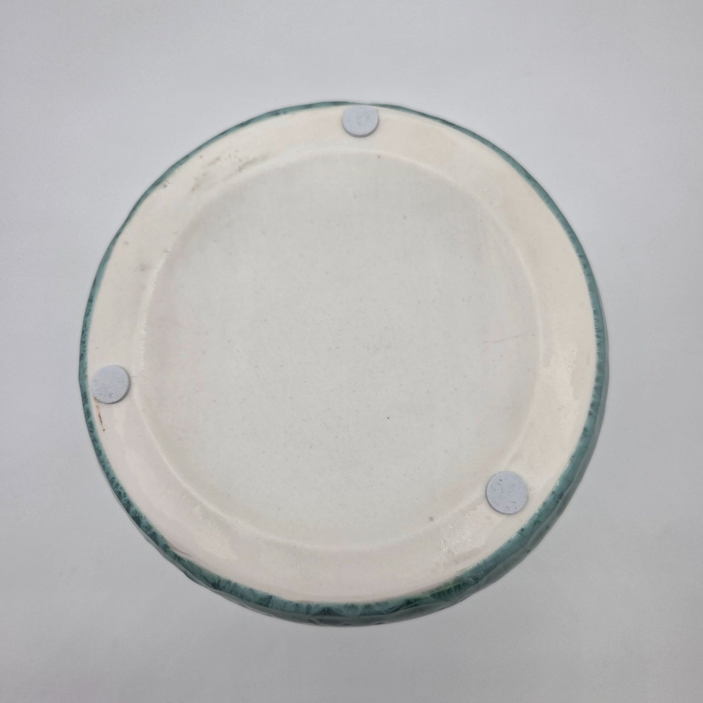 Teal Crystalline Glaze Art Pottery Vase