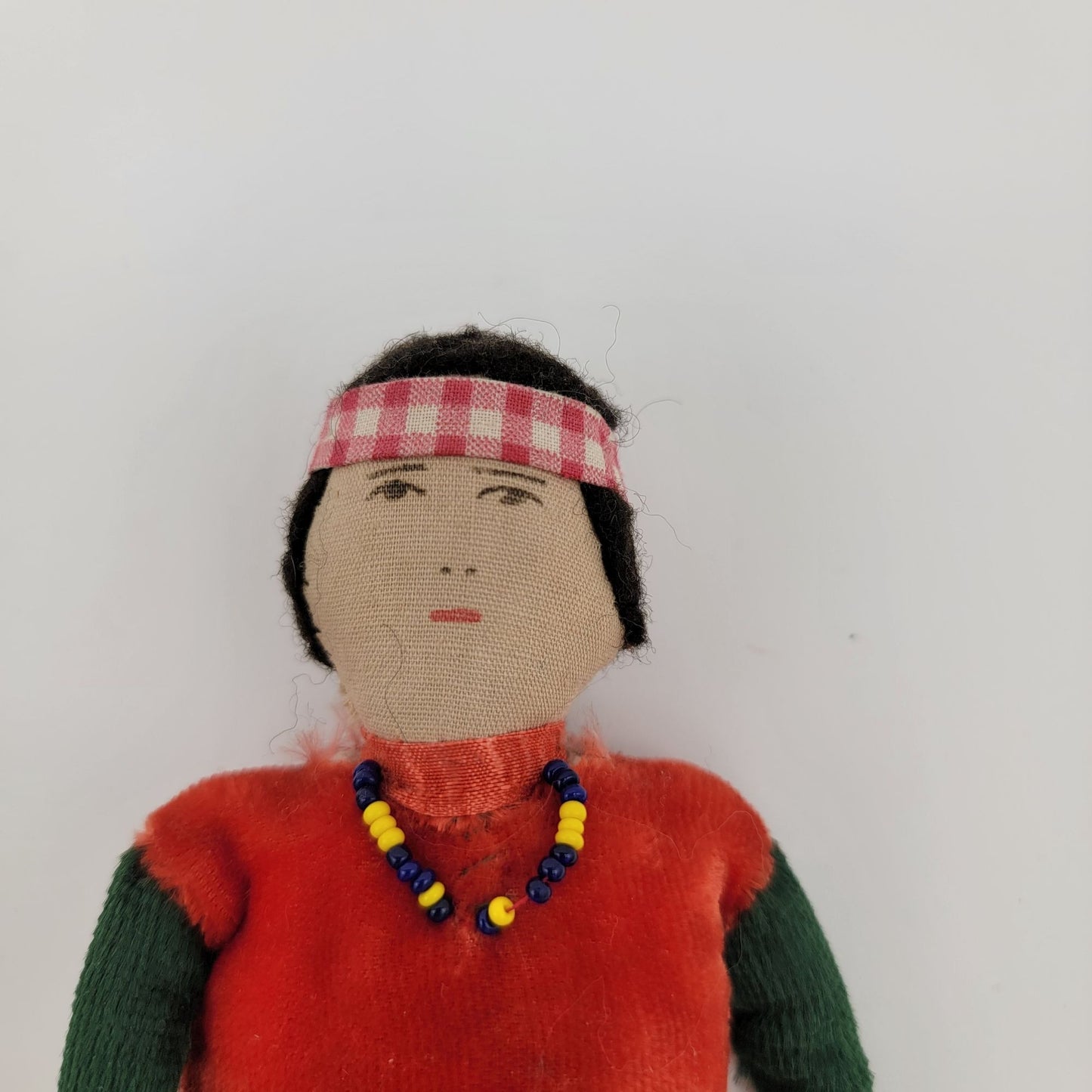 Vintage Navajo Dine Dolls Minnetonka Tall Folk Art Textile & Beads