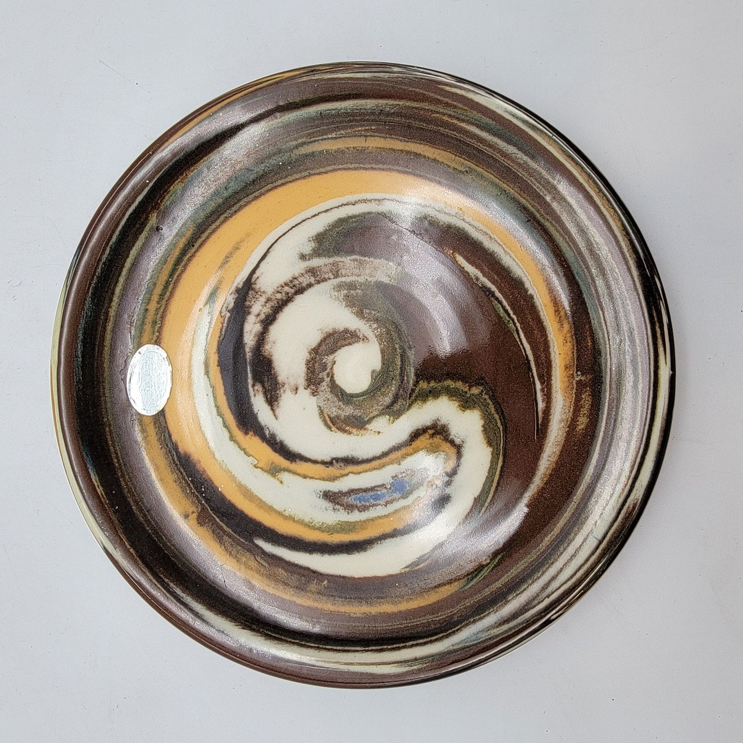 Desert Sands Pottery Earthy Swirl Clay Plate