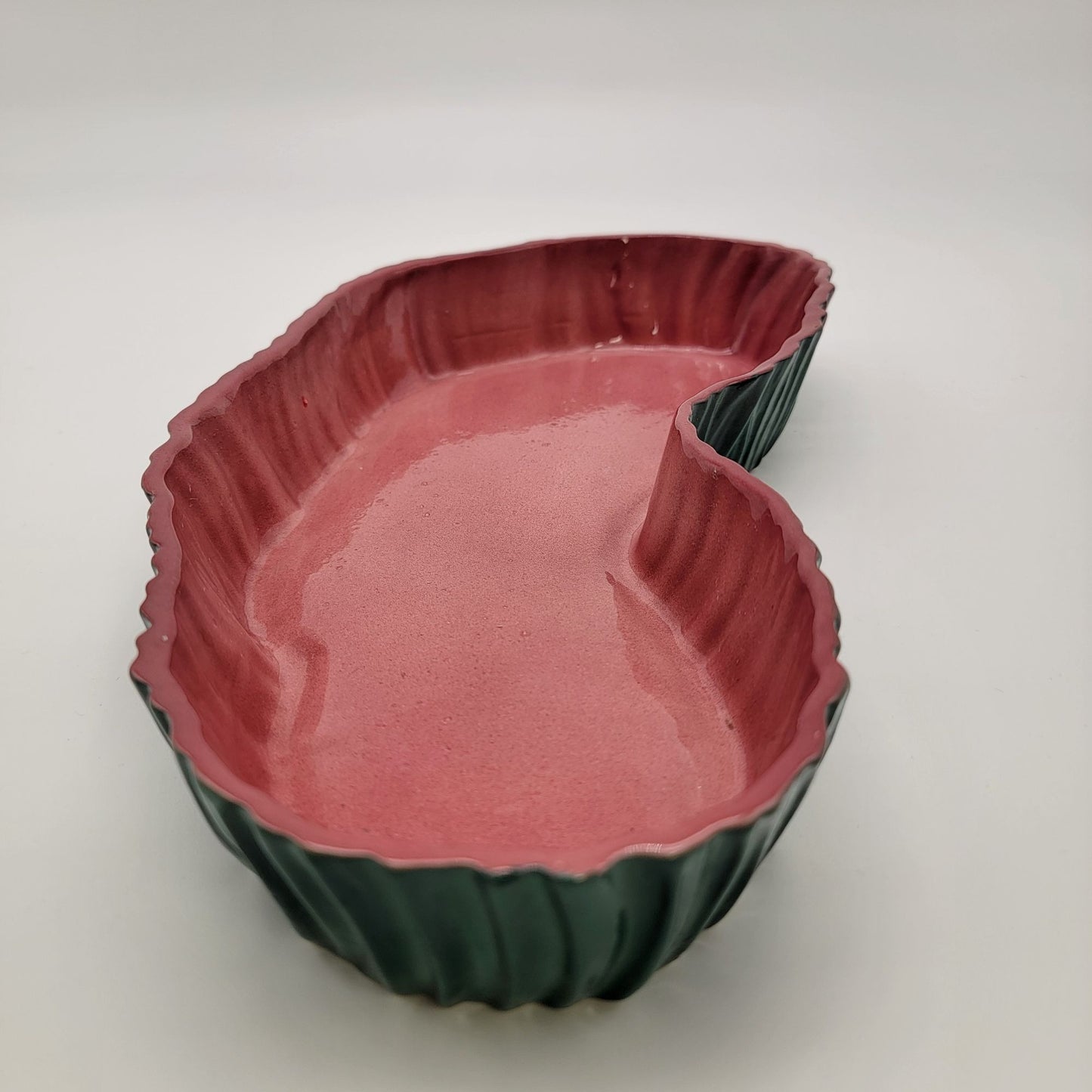 Vintage Maddux Of California Pottery Flamingo Pond Dish #1024