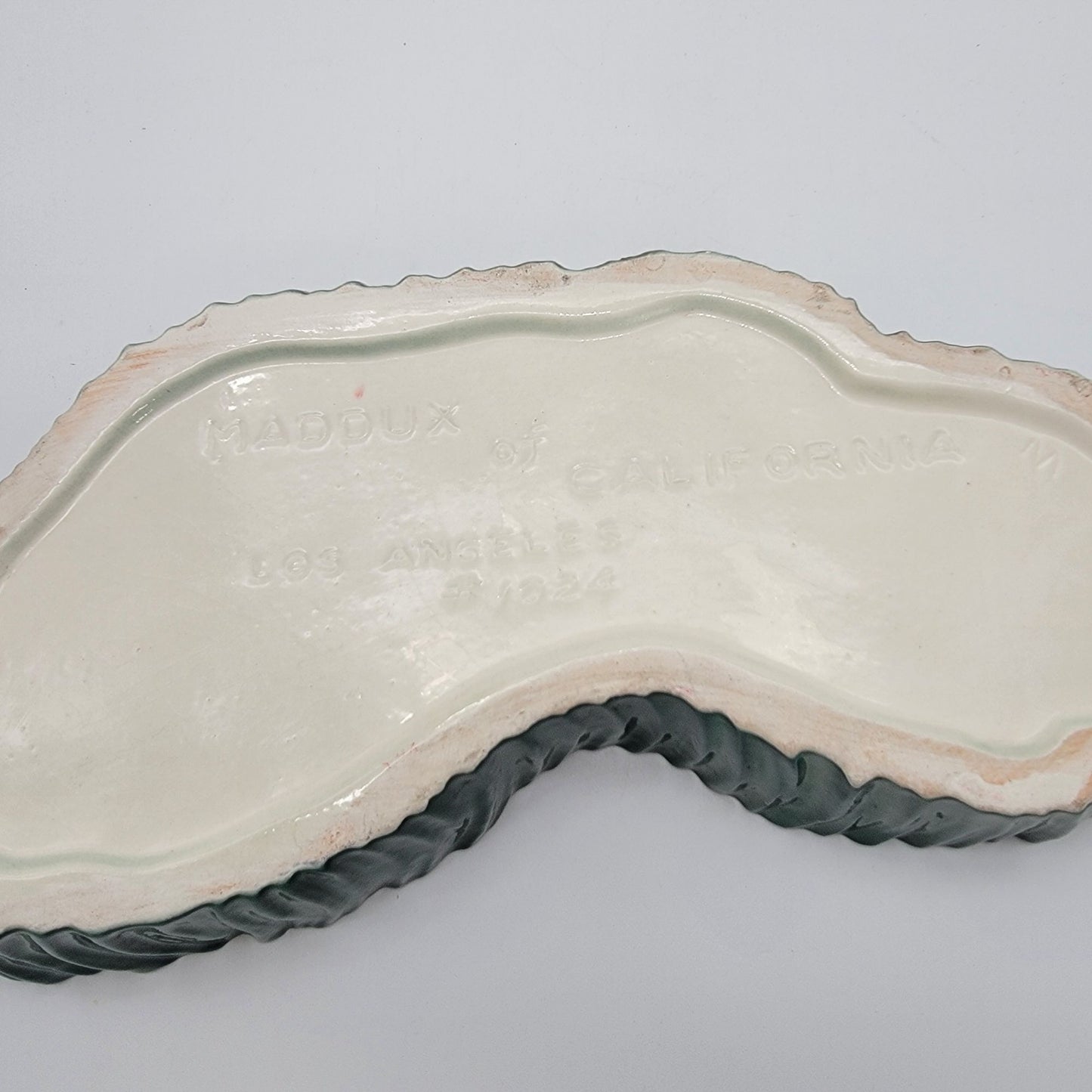 Vintage Maddux Of California Pottery Flamingo Pond Dish #1024
