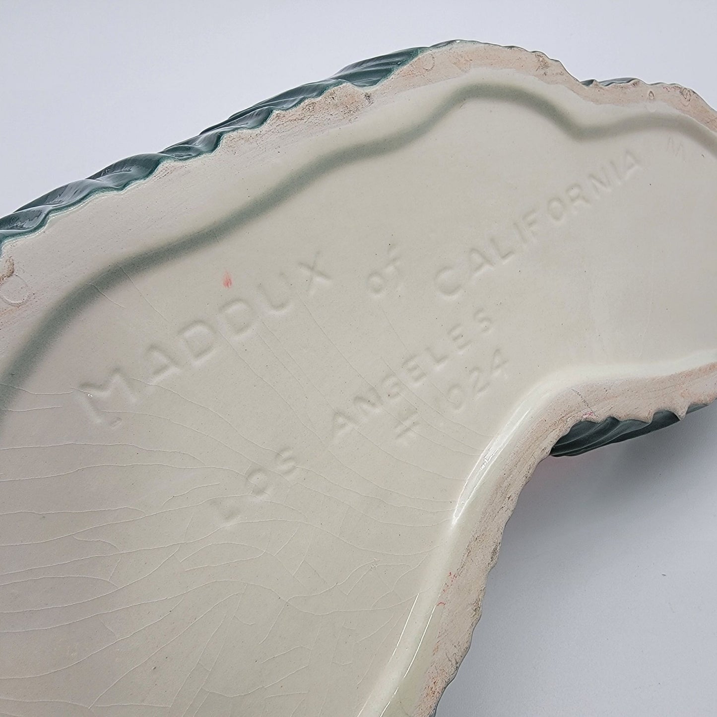Vintage Maddux Of California Pottery Flamingo Pond Dish #1024