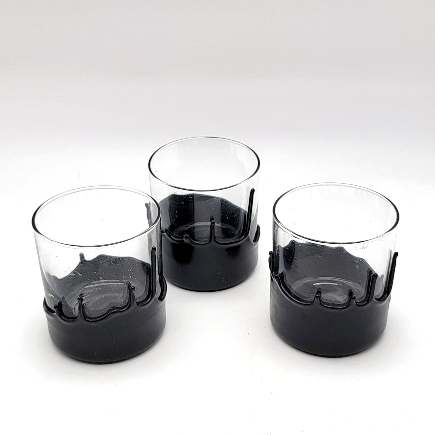 The Gentlemans Glassware Hand Dipped Whiskey Glass Set Of 3