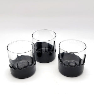 The Gentlemans Glassware Hand Dipped Whiskey Glass Set Of 3