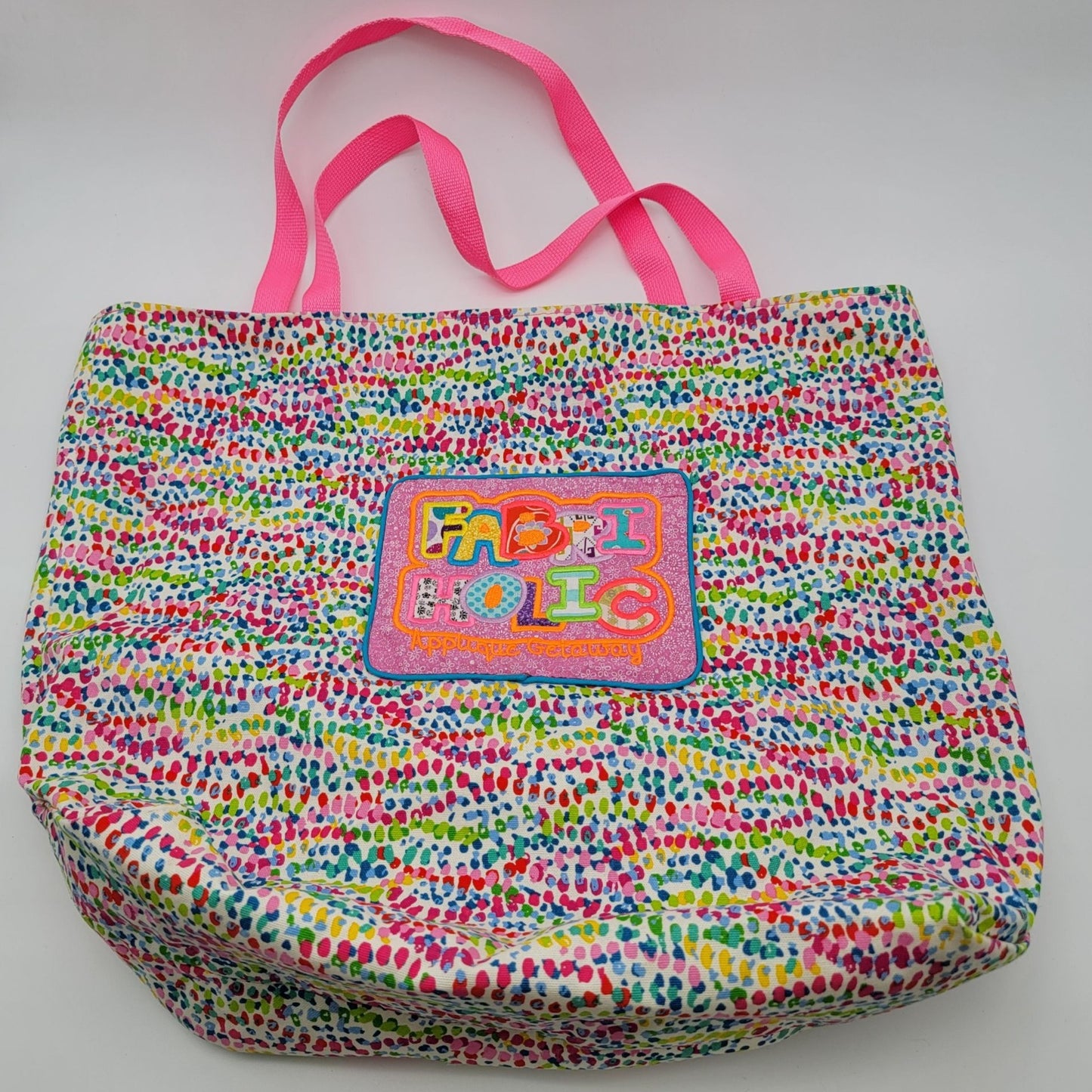 Fabriholic Applique Getaway Handmade Colorful Tote Bag