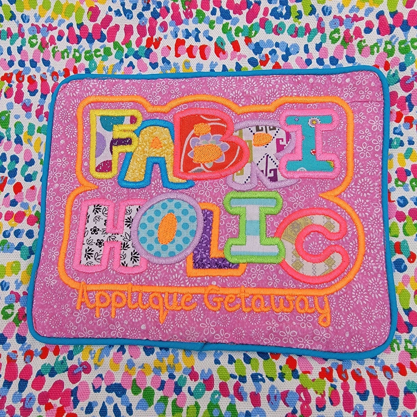 Fabriholic Applique Getaway Handmade Colorful Tote Bag